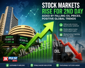 📈 Stock Markets Rise for Second Straight Day as Oil Prices Ease, Global Cues Improve